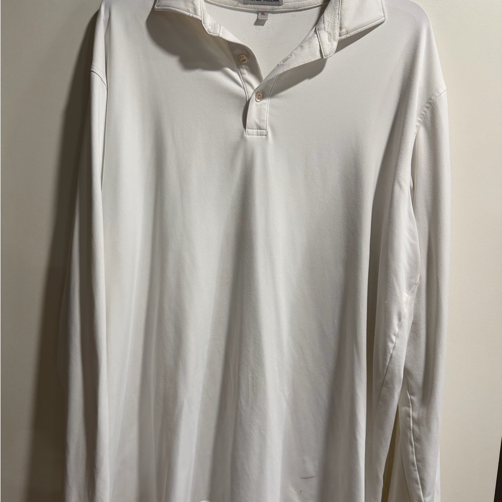 Peter Millar Performance Stretch Long Sleeve Polo - image 1
